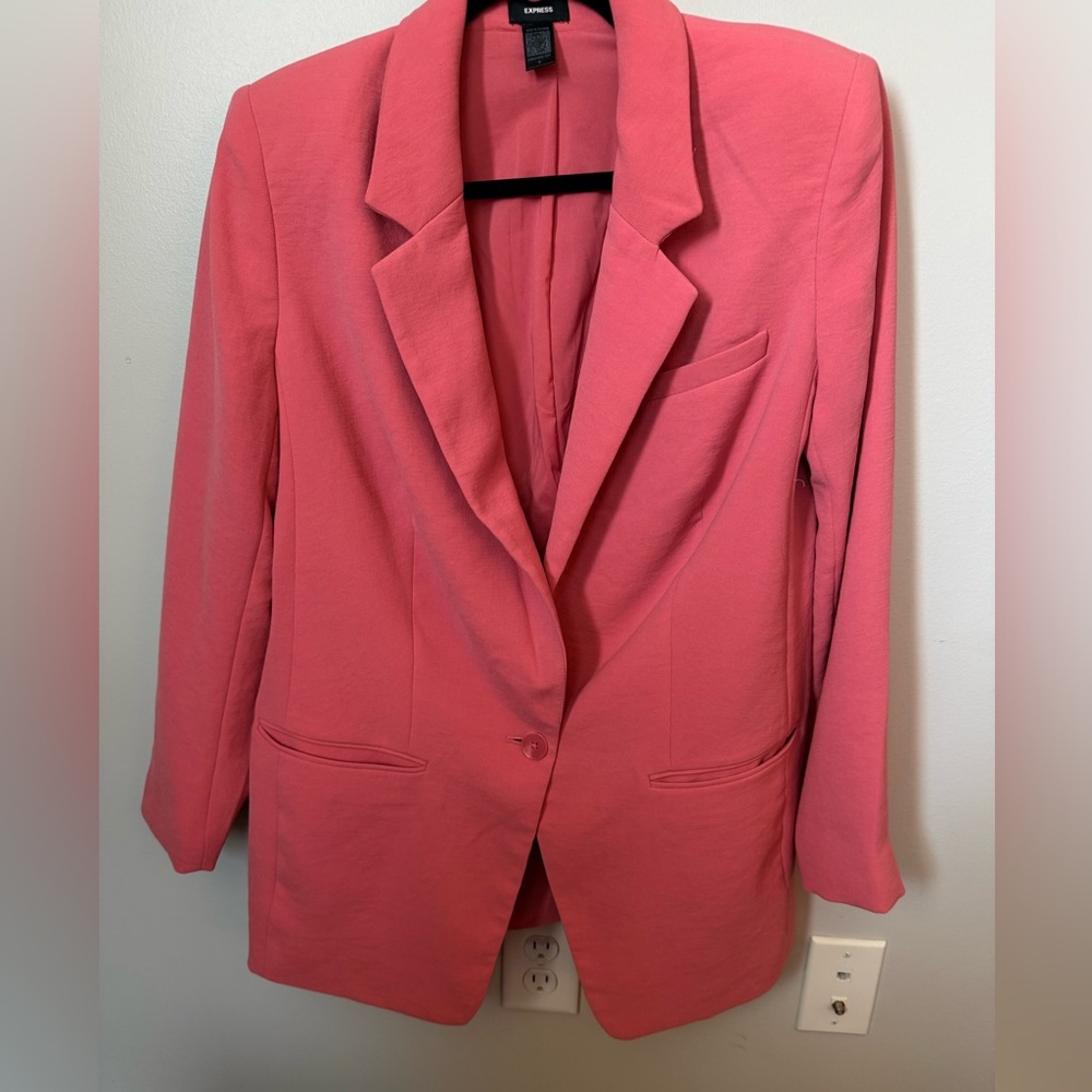 Express Women's Pink Blazer